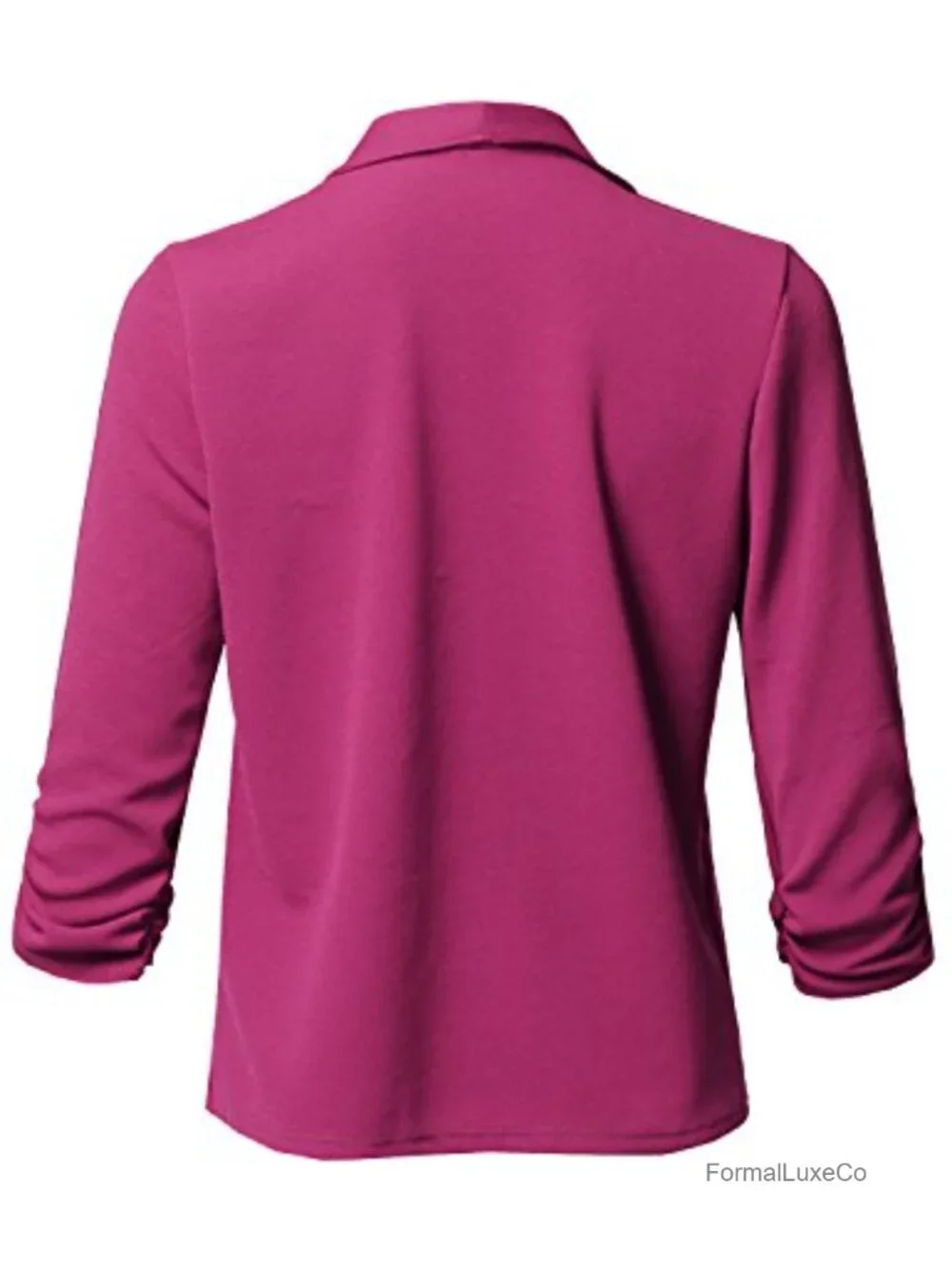 Women's 3/4 Sleeve Open Front Blazer Jacket